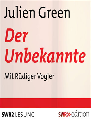 cover image of Der Unbekannte